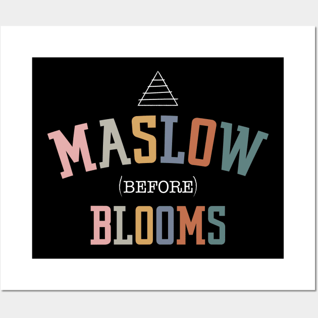 bcba shirt BCBA Gift, Behavior Analyst autism awareness t shirts, Inclusion Shirt School Psychologist Maslow Before Bloom Wall Art by OutfittersAve